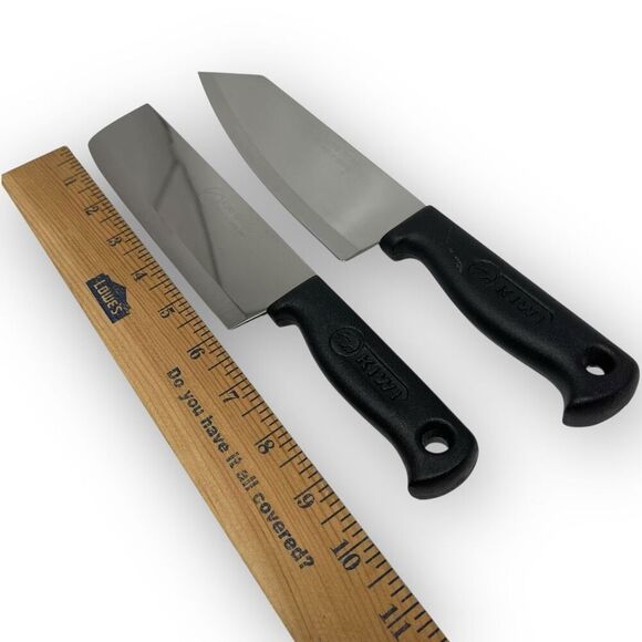 Kiwi Brand Chef Knives Set of Two 6 Inch Black Plastic Handles Made in Thailand - Picture 9 of 9
